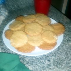 Peanut Butter & White Chocolate cookies A picture of Peanut Butter & White Chocolate cookies.