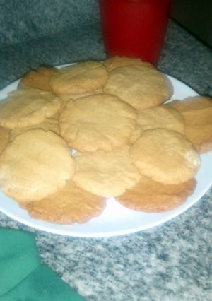 A picture of Peanut Butter & White Chocolate cookies.