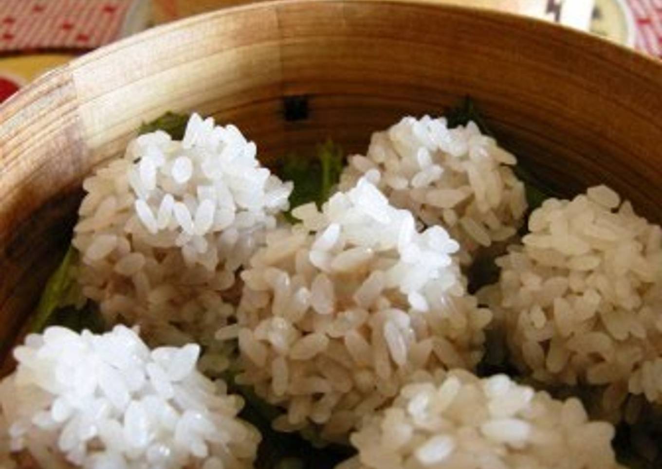 Ginger Scented Meatballs with Glutinous Rice