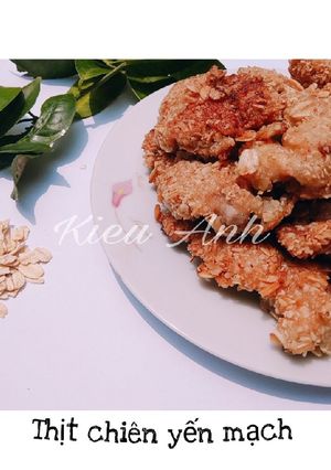 Hình của món Thịt lợn chiên yến mạch.