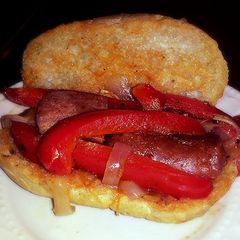 A picture of Sausage and Sweet Peppers.