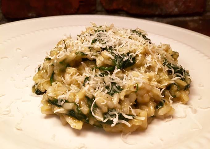 Simple Way to Prepare Quick Spinach & Squash Risotto Using Left Over
Squash Soup