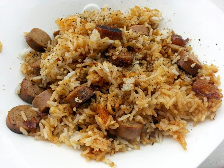 Easy Steps to Prepare Sausage Fried Rice the Can Spoil the Tongue Appealing
