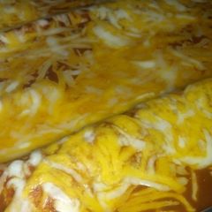 A picture of Turkey Enchiladas.