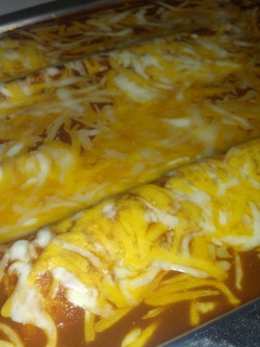 A picture of Turkey Enchiladas.