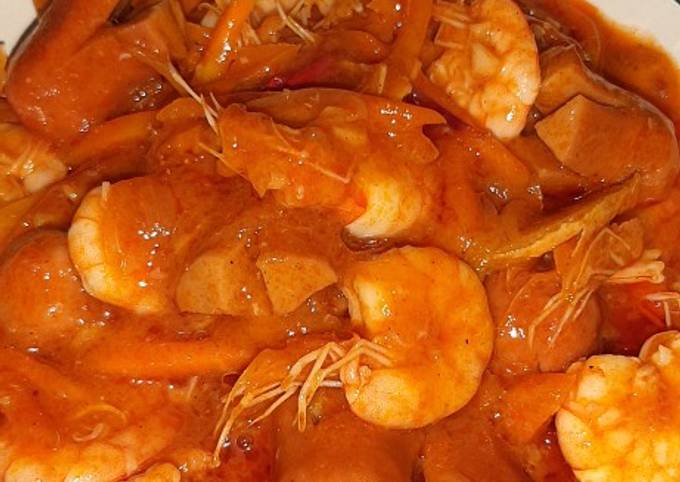 Udang asam manis