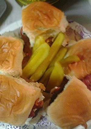 A picture of Pretty good sliders.