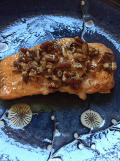 A picture of Honey Pecan Glazed Salmon.