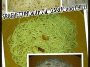 A picture of chili garlic pasta
