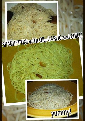 A picture of AMIEs SPAGHETTINI with OIL, GARLIC and CHILI.