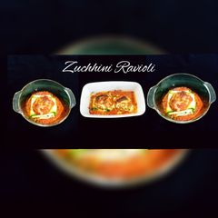 A picture of Zucchini Ravioli.