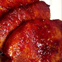A picture of Oven baked pork chops!.