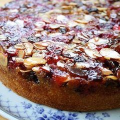 A picture of Raisin and Berry Upside Down Cake.