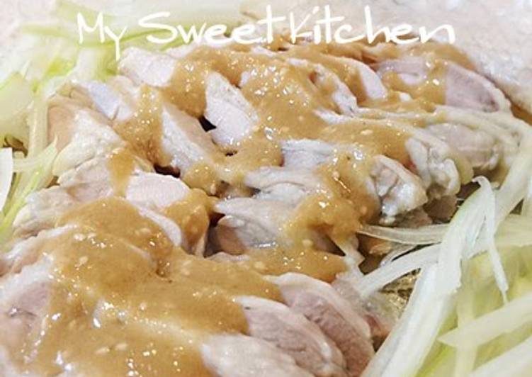 Step-by-Step Guide to Prepare Speedy Bang Bang Chicken Sauce with Tender Steamed Chicken