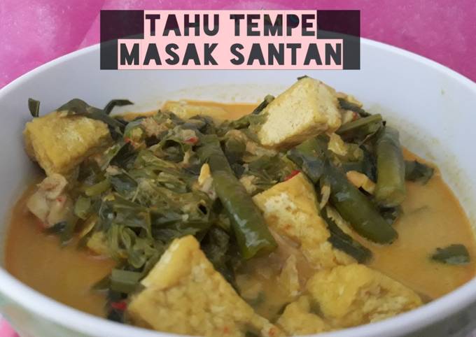 Tahu Tempe masak santan