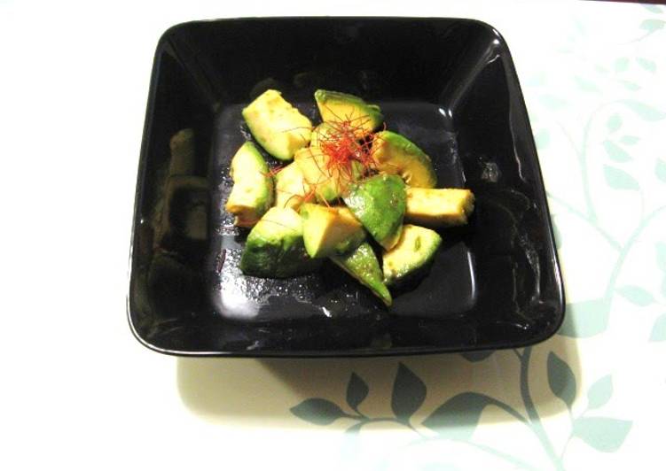 Recipe of Perfect Grilled Avocado with Yuzu Pepper Paste