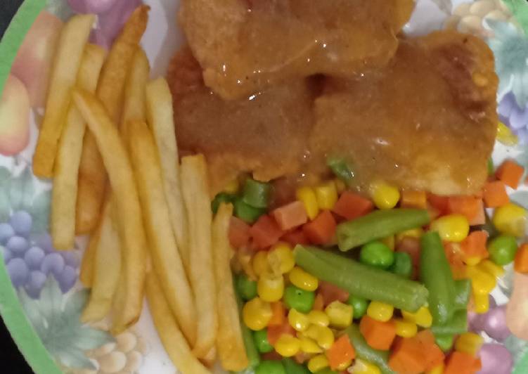 Fish & chip di rumah aja