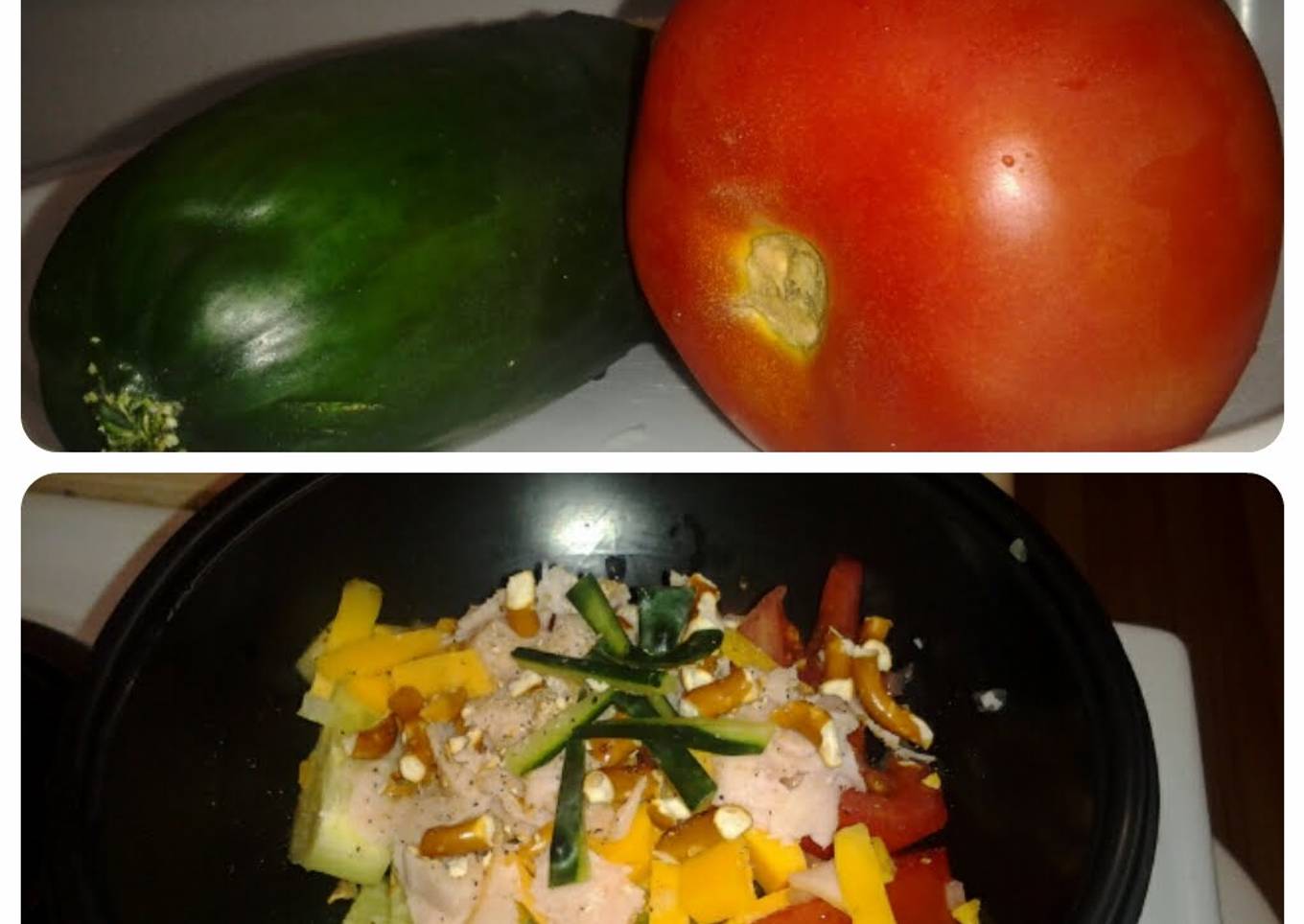 "Hot Day"~ Party In Your Mouth Cucumber/ Tomato Salad!