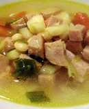 Easy Ham and White Bean Soup