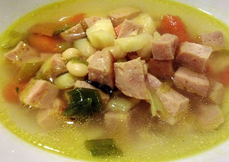 Easiest Way to Prepare Yummy Easy Ham and White Bean Soup