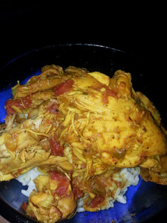 A picture of Crockpot salsa chicken.