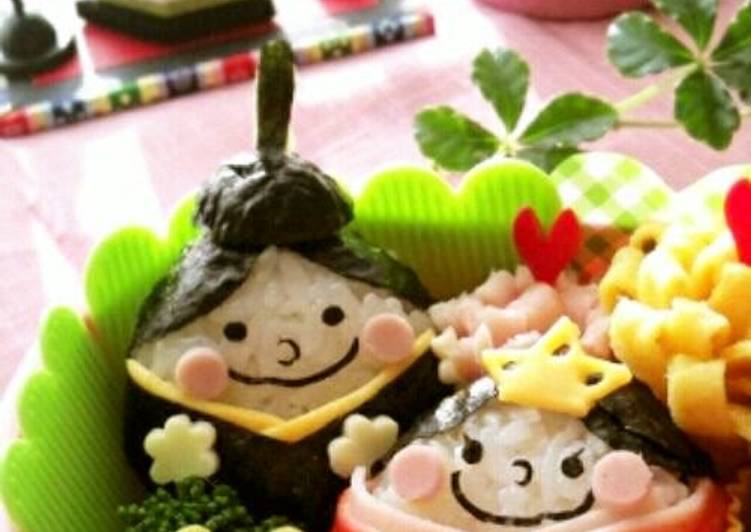 Simple Way to Make Favorite Cute Bento for the Doll Festival!