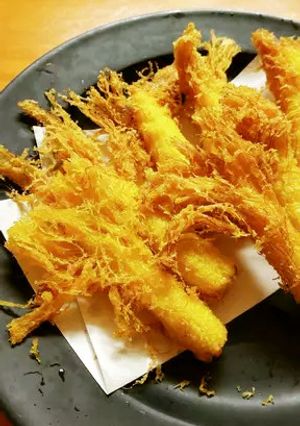 A picture of Young Corn Curry Fritters.