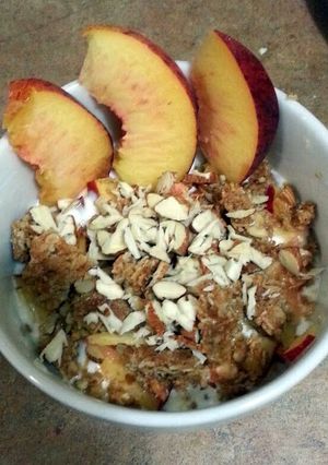 A picture of peach parfait <3.