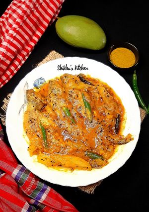 কাঁচা আম দিয়ে পাবদামাছ রেসিপির প্রধান ছবি