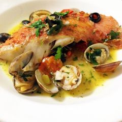 A picture of Delicious Acqua Pazza Using Fish Fillets.