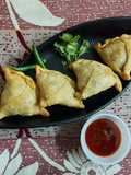 Spiced Onion Potato Stuffed Pastries or Samosa