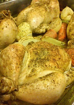 A picture of Homestyle Roasted Game Hens.