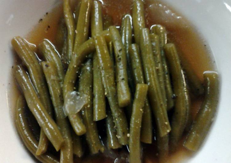 Steps to Make Quick Pot Liquor Green Beans