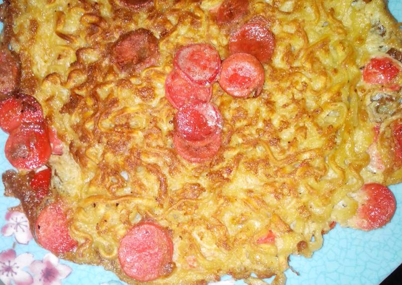 Omelette mie sosis special