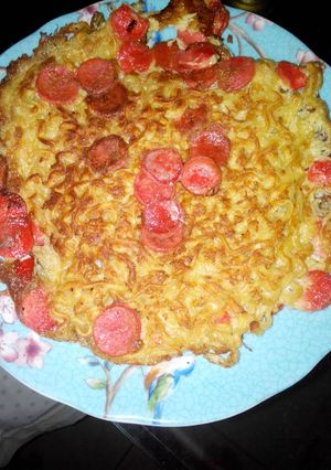 Foto resep Omelette mie sosis special