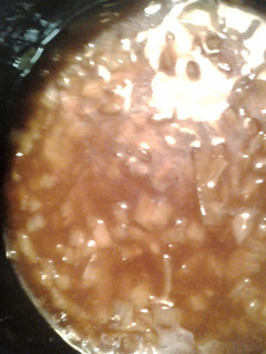 A picture of sweet onion sauce.