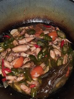 Foto resep Oseng cumi asin cabai hijau mantul