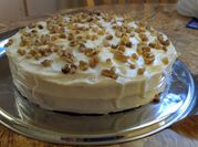 A picture of vanilla walnut cake