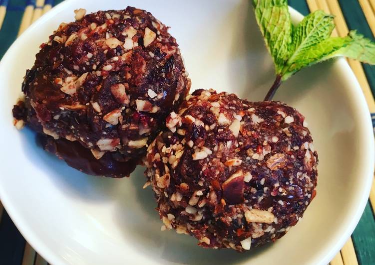 Easiest Way to Make Homemade Coco cherry energy balls