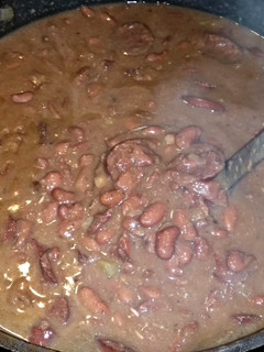 A picture of Creamy Cajun Red Beans & Rice.