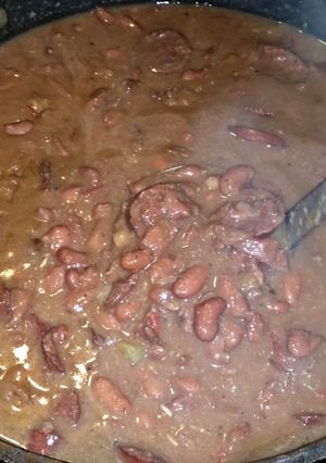 A picture of Creamy Cajun Red Beans & Rice.