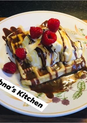 A picture of Homemade Waffles:.