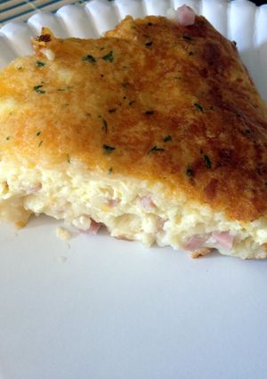 A picture of Easy Ham And Cheese Quiche.