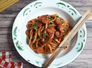 Foto resep Mie gomak long macaroni