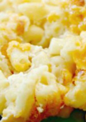 A picture of No boil baked Mac and Cheese.