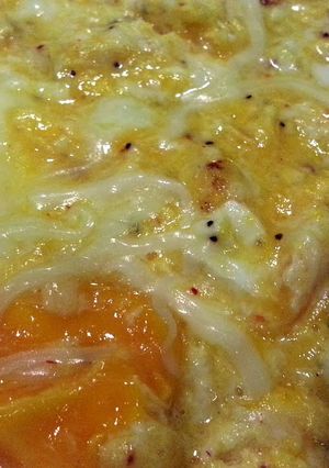 A picture of Awesome scrambled eggs.