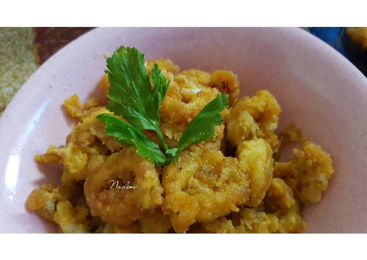 Cumi Saus Telur Asin