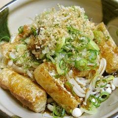Aburaage and Enoki sin Ponzu Sauce A picture of Aburaage and Enoki sin Ponzu Sauce.