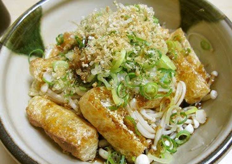 Steps to Prepare Any-night-of-the-week Aburaage and Enoki sin Ponzu Sauce