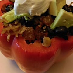 A picture of Healthy Southwestern Stuffed Peppers.